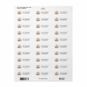 Bohemian Pampas Grass Return Address Labels (Full Sheet)