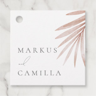 Bohemian Pampas Grass Wedding Bedankjes Labels