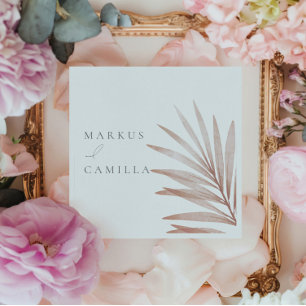 Bohemian Pampas Grass Wedding Servet