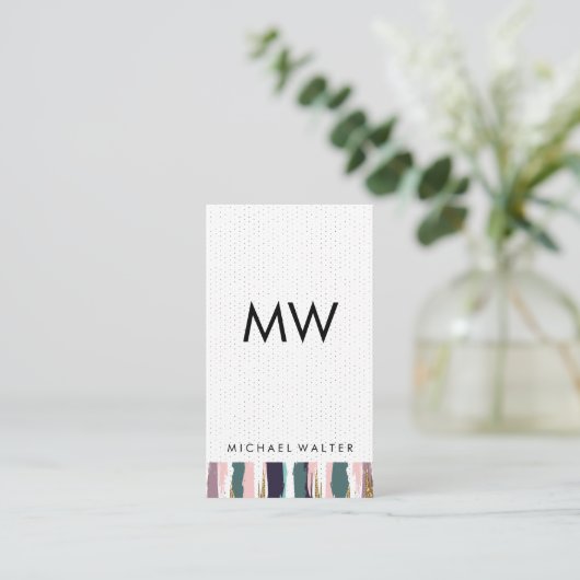 Bohemian Pattern Visitekaartje (Staand voorkant)