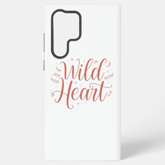 Bohemian Pink Script Typography Samsung Galaxy Hoesje (Achterkant)