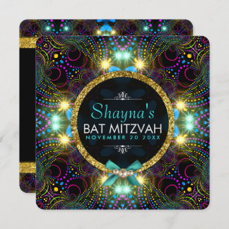 Bohemian Princess  Lights Bat Mitzvah Kaart