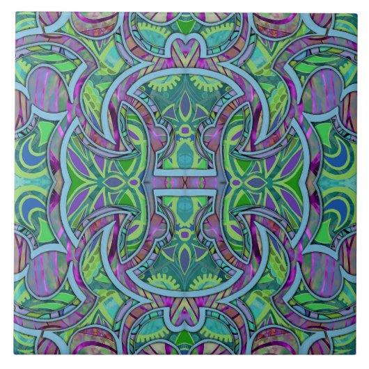 Bohemian Puzzel Cooltone Tegeltje (Voorkant)