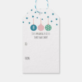 Bohemian Rainbow Kerstvakantie Cadeaulabel (Achterkant)