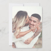 Bohemian Retro Photo Faire-part de mariage Décontr (Dos)