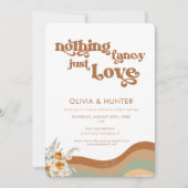 Bohemian Retro Photo Faire-part de mariage Décontr (Devant)