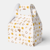 Bohemian Rodeo Birthday Cowgirl Rainbow Party Bedankdoosjes (Achterkant)