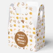 Bohemian Rodeo Birthday Cowgirl Rainbow Party Bedankdoosjes (Geopend)