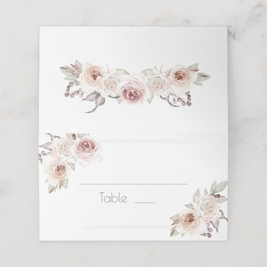 Bohemian Roos bruiloft (Buitenkant ongevouwen)