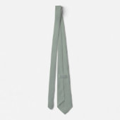 Bohemian Sage Blue Green Groom/Mannen Stropdas (Achterkant)