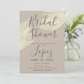 Bohemian Simple Pampas Vrijgezellenfeest Beige Bro Kaart (Staand voorkant)