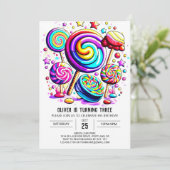 Bohemian Snoep Online Verjaardag Kaart (Staand voorkant)