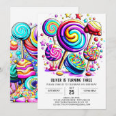 Bohemian Snoep Online Verjaardag Kaart (Voorkant / Achterkant)