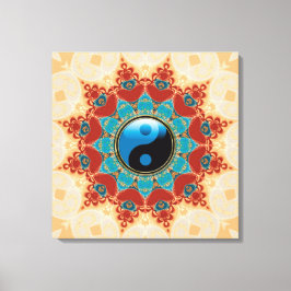 Bohemian Spirit Yin Yang Verpakt Canvas