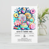 Bohemian Sprinkles Zoete Chocolade Verjaardag Kaart (Staand voorkant)