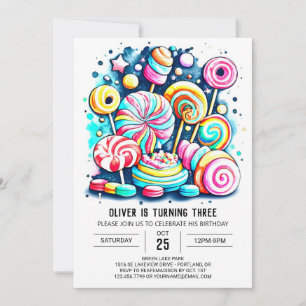 Bohemian Sprinkles Zoete Chocolade Verjaardag Kaart