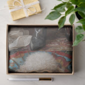 Bohemian Standard Poodle Decoupage Tissuepapier (Geschenk)