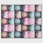 Bohemian Style Mandala Abstract design Cadeaupapier (Vlak)