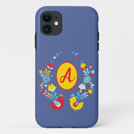 Bohemian Style Monogram Design Case-Mate iPhone Case (Achterkant)