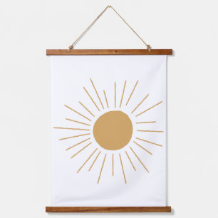 bohemian Sunshine stijl, Boho Sunshine, boho sun Hangend Wandkleed