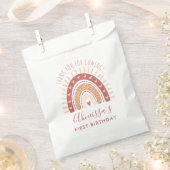 Bohemian Terracotta Rainbow Birthday Dank je wel Bedankzakje (Geknipt)