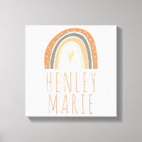 Bohemian Terracotta Rainbow Nursery Baby Naam