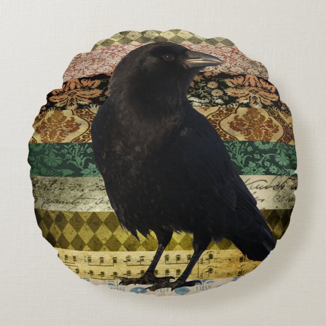 Bohemian Tote Rond Kussen (Voorkant)