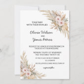 Bohemian Wedding Invitation Notitiekaartje (Voorkant)