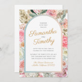 Bohemian Wedding Invitation Save The Date (Voorkant / Achterkant)