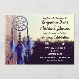 Bohemian Wedding Invitations Kaart