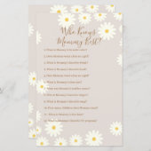 Bohemian White Daisy die mama het beste spel kent (Voorkant / Achterkant)