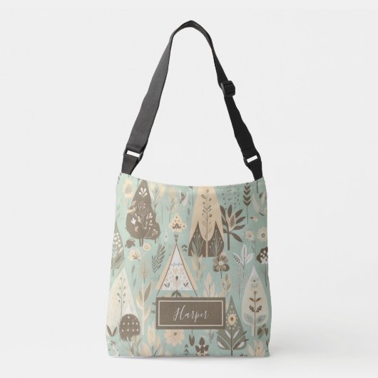 Bohemian Woodland crossbody tas (Voorkant)