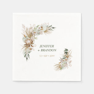 Bohemien Boho Bruiloft decoratie servetten