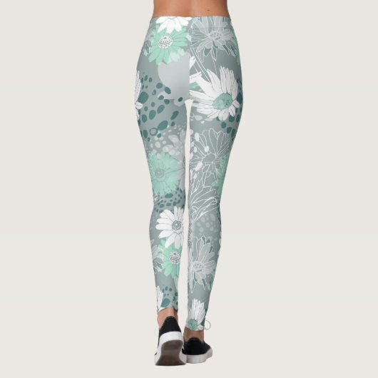 Bohémien gai en Leggings gris d'Aqua (Dos)