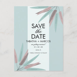 BOHEMIENEN Blaadje Tribal SAVE THE DATE Briefkaart