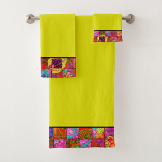 Bohemiens gevriesdroogde badhanddoekset bad handdoek (Insitu)