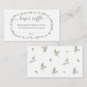 Bohemisch baby shower Raffle Invoegen Informatiekaartje (Voorkant / Achterkant)