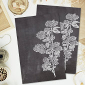 Bohemisch Chalkboard botanisch Tissuepapier