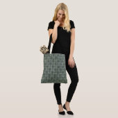 Bohemisch stijlgecontroleerd patroon, Canvas tas (Op model)