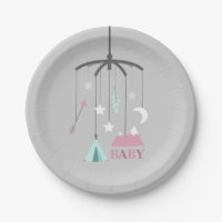 Bohemisch Wieg Mobiel Moderne Baby shower Roze