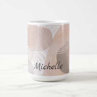 Bohemische achtergrond eenvoudige boho-monogram koffiemok
