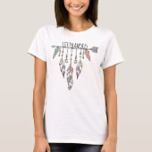 Bohemische Arrow en Feathers Canvas tas T-Shirt (Voorkant)