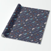 Bohemische pijlen verfijnen Moose Pattern Cadeaupapier (Uitgerold)