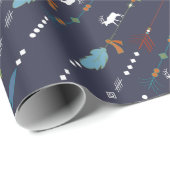 Bohemische pijlen verfijnen Moose Pattern Cadeaupapier (Rol Hoek)