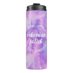 Bohemische Poolse thermische getumbler Thermosbeker