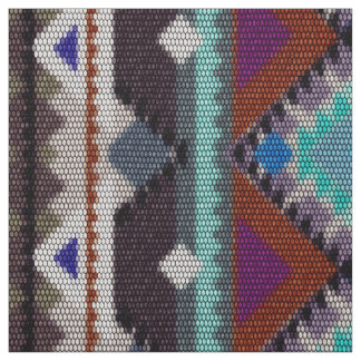 Bohemische sierplant in ethnostijl, Aztec Stof