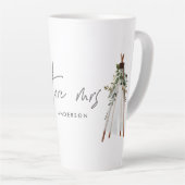 Bohemische toekomst mevrouw teepee botanical moder latte mok (Rechterhoek)