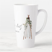 Bohemische toekomst mevrouw teepee botanical moder latte mok (Rechts)