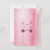 Bohemische uitnodiging voor vrije bruiloft (Achterkant)