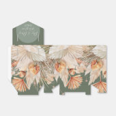 Bohenian boho sage green bruiloft bedankdoosjes (Uitgevouwen)